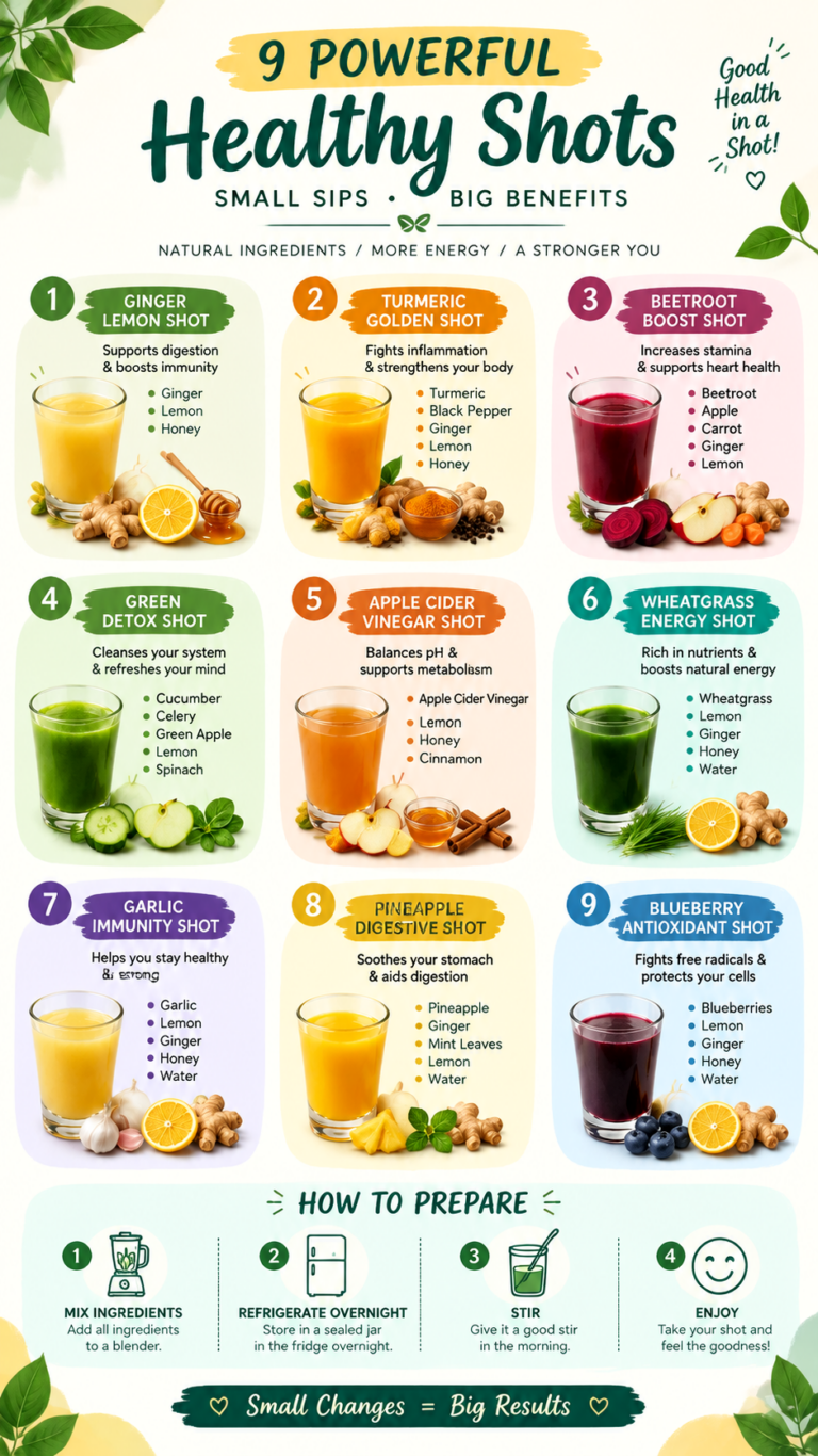 9 Healthy Wellness Shots Ginger, Turmeric  Immunity Boost Recipes