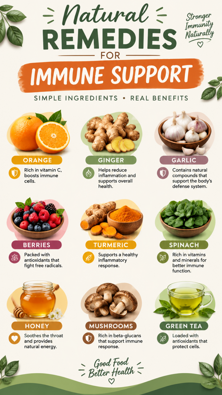 9 Natural Remedies for Immune Support Herbs, Foods  Wellness Tips