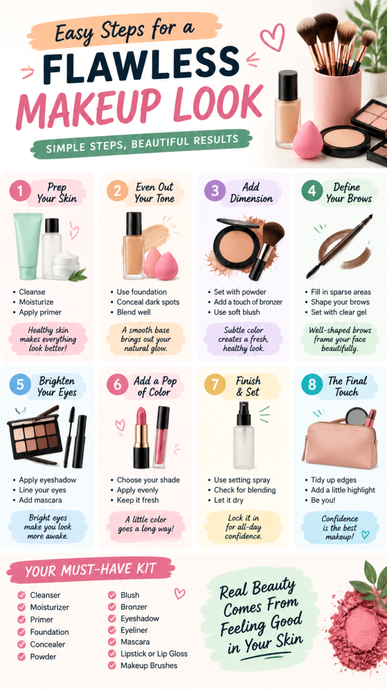 Beginner Makeup Tutorial Step-by-Step Guide for Flawless Everyday Look