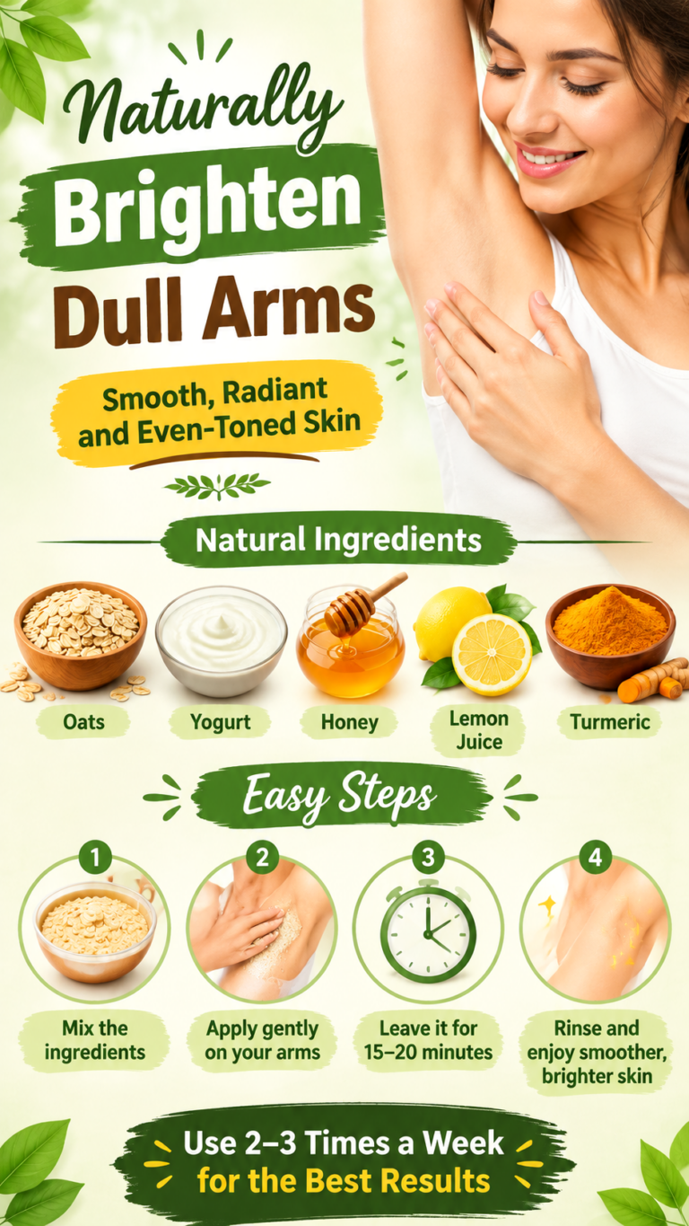 How to Brighten Dull Arms Naturally with a DIY Natural Skincare Remedy