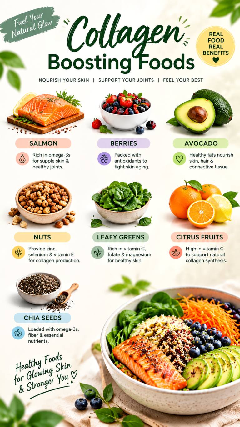 Collagen-Boosting Foods for Healthy Skin, Hair  Natural Glow