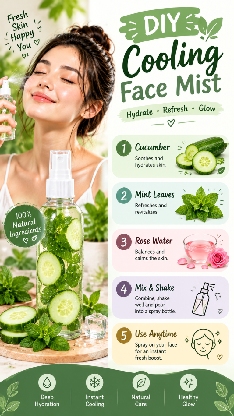DIY Mint Face Mist Recipe  Easy Homemade Natural Skincare for Fresh, Glowing Skin