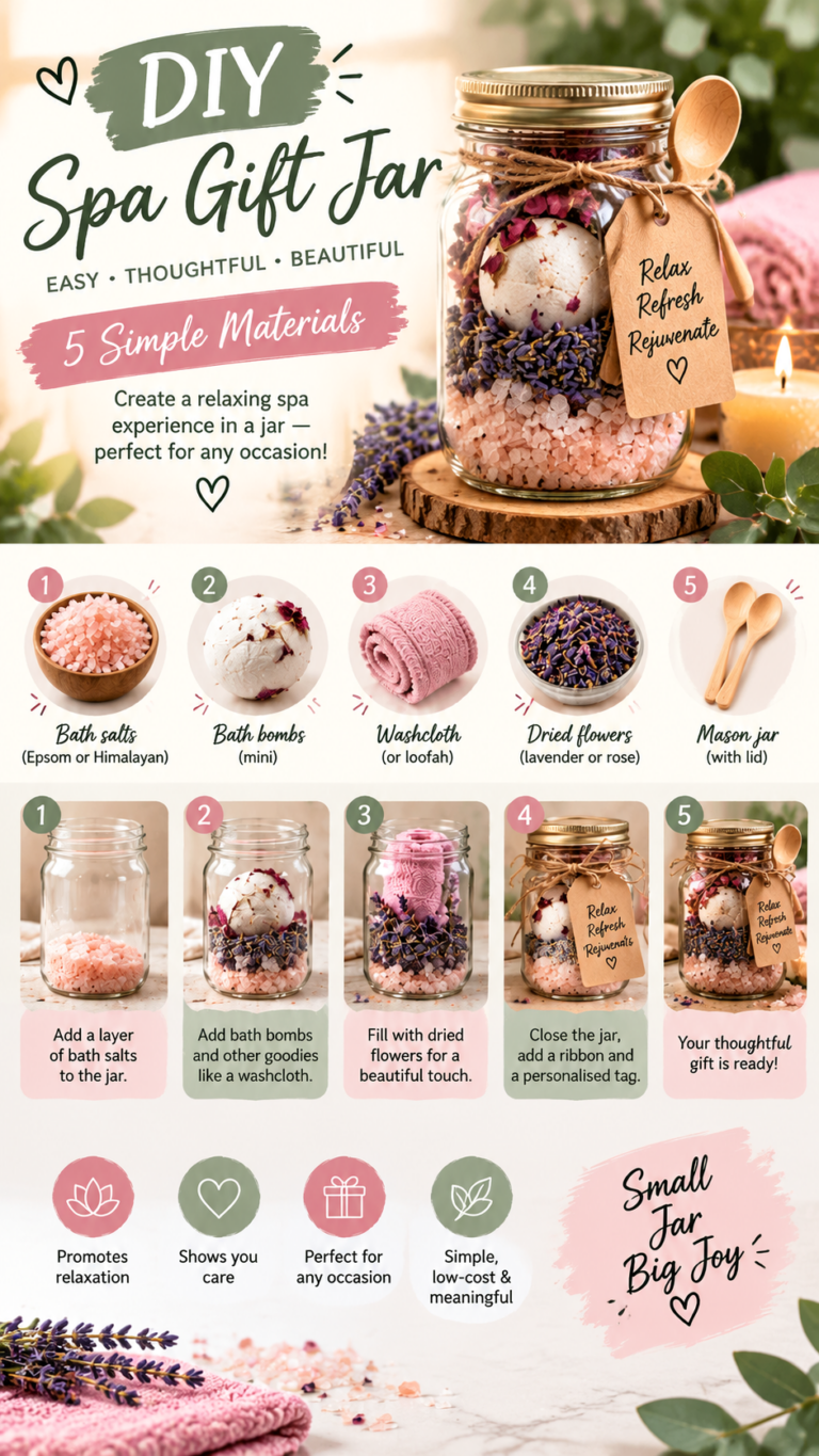 DIY Spa Gift Jar Ideas Easy Homemade Self Care Gifts for Any Occasion