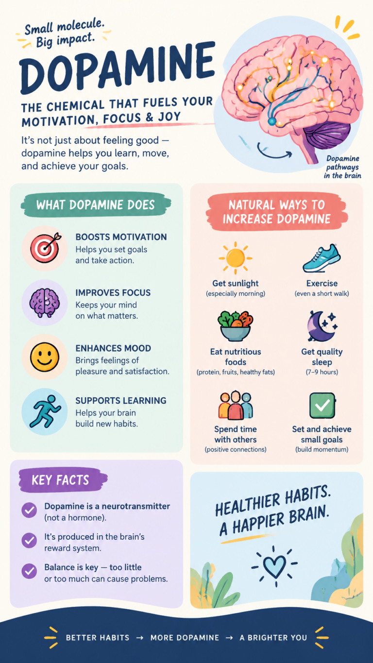 Dopamine Explained How It Affects Motivation, Focus, Reward  Brain Health