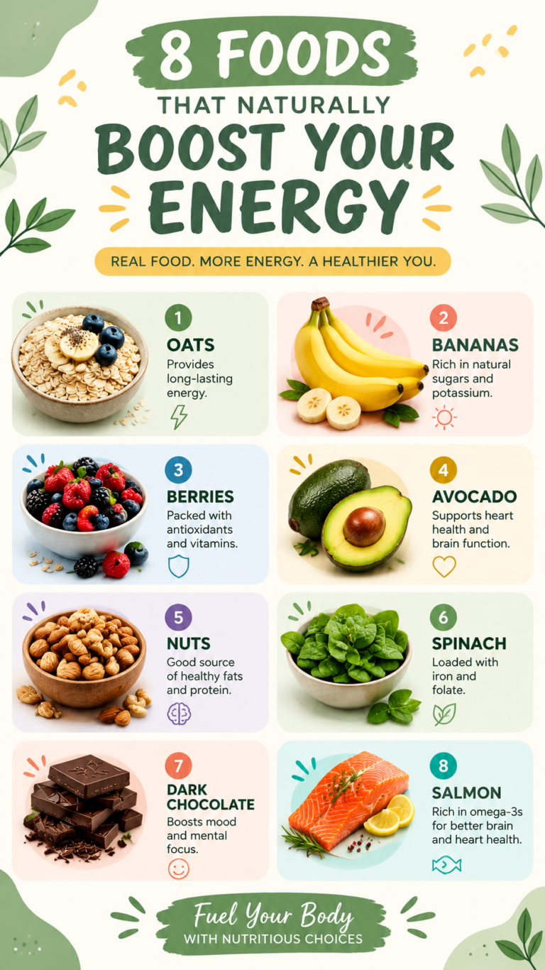 8 Foods for Everyday Energy  Natural Vitality