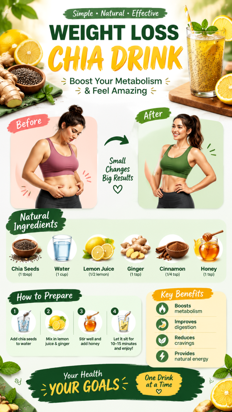 Weight Loss Chia Seed Drink Recipe  Healthy Detox Drink for Metabolism  Wellness