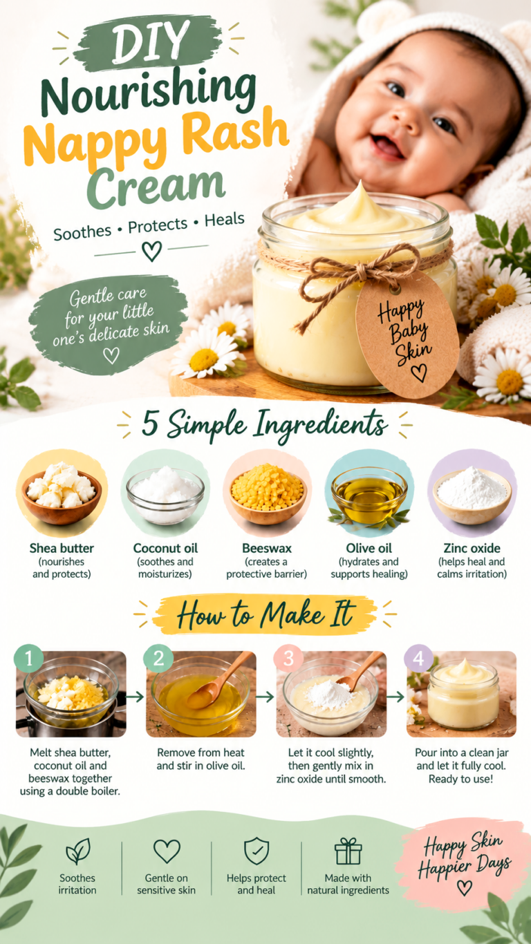 Homemade Nappy Rash Cream Recipe  Natural Baby Skin Care