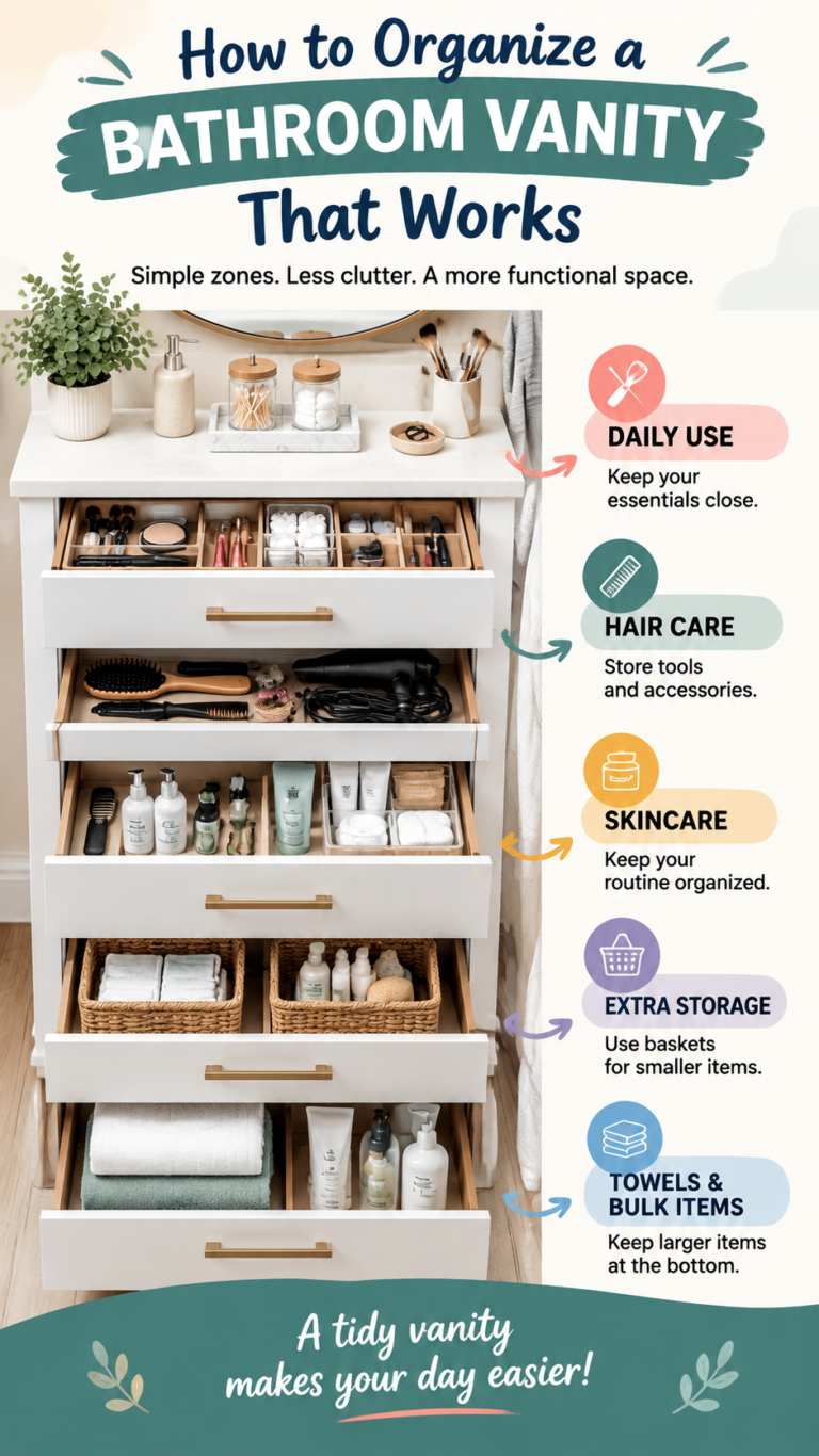 Bathroom Vanity Organization Ideas for a Clean, Clutter-Free Morning Routine