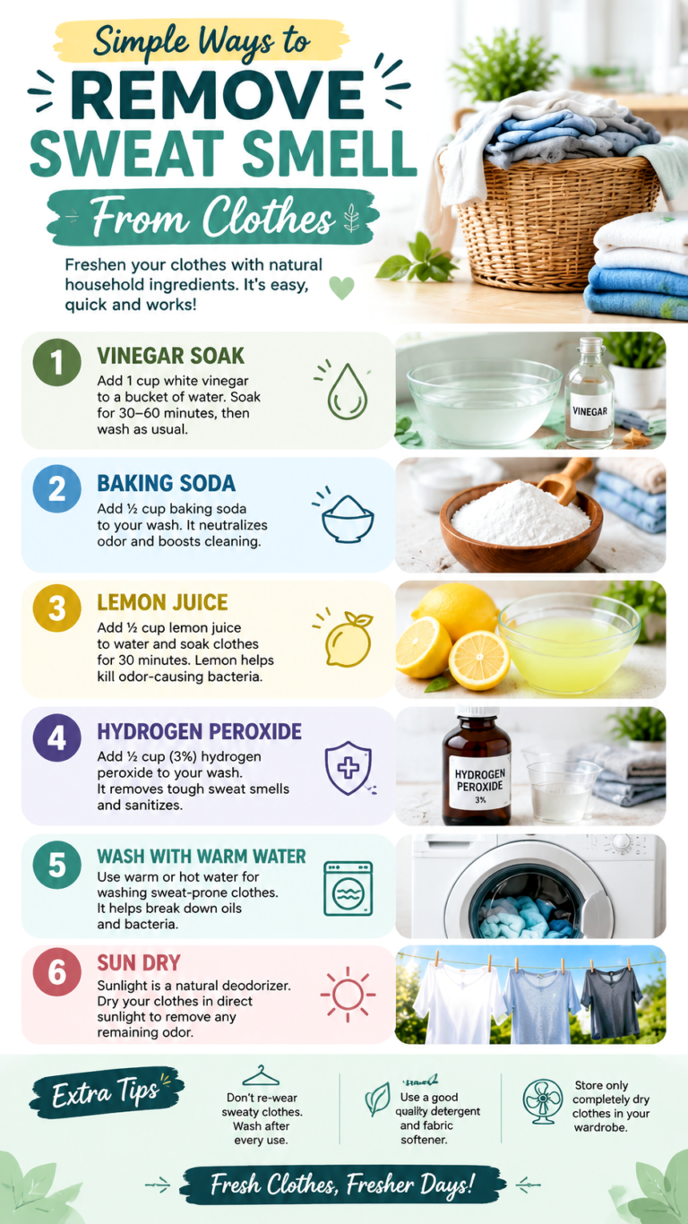 How to Remove Sweat Smell from Clothes 6 Easy Tips That Work