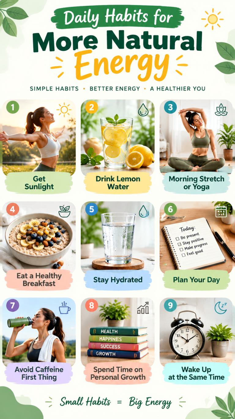 9 Morning Habits for Natural Energy and a Healthier Daily Routine