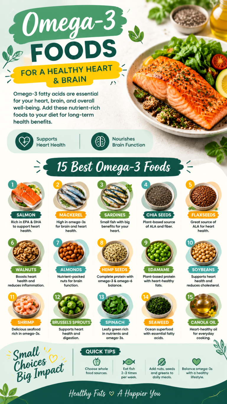 15 Omega-3 Rich Foods for a Healthy Heart and Brain  Best Omega Foods