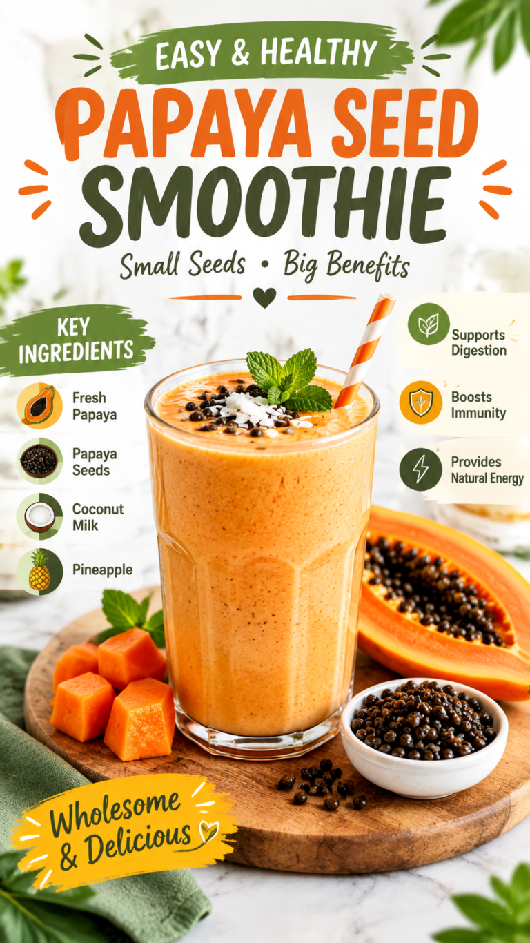 Papaya Seed Smoothie Recipe  Gut Health  Digestive Wellness