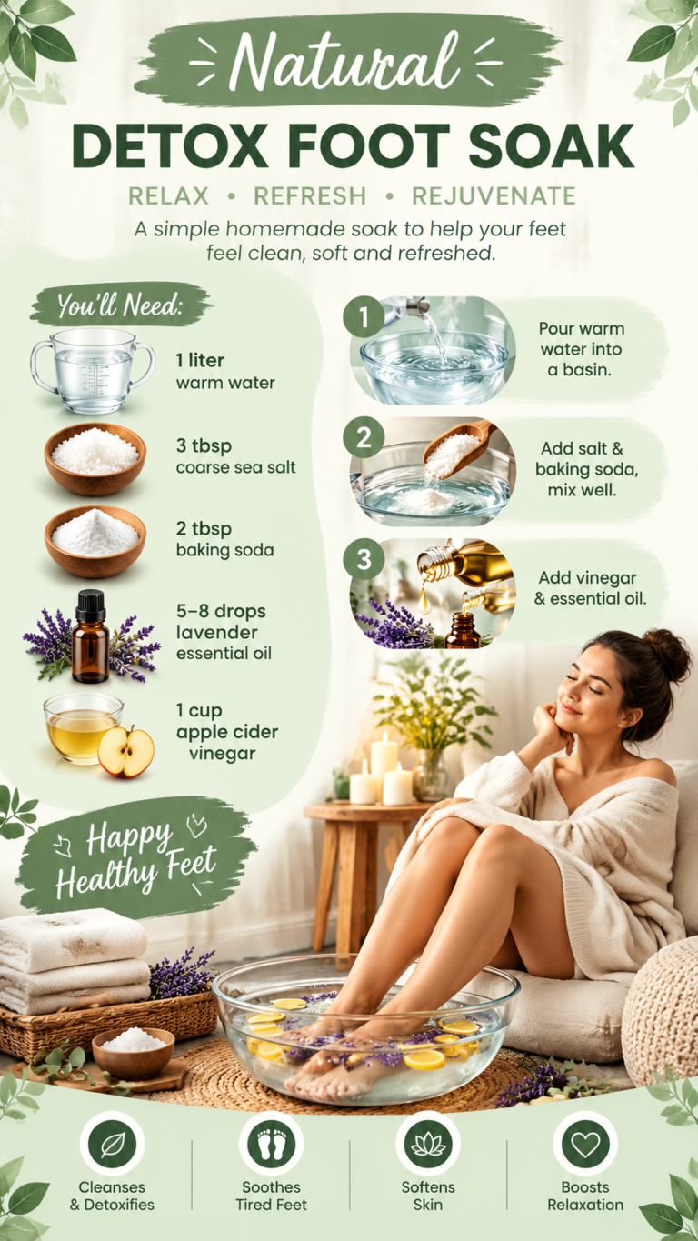Relaxing DIY Foot Soak Recipe With Salt, Baking Soda  Essential Oils
