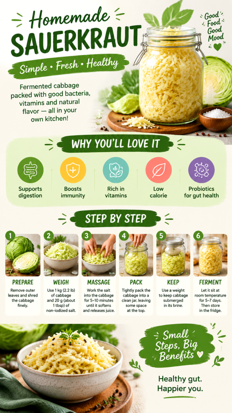 Easy Homemade Sauerkraut Recipe 7 Simple Steps for Gut Health and Probiotics
