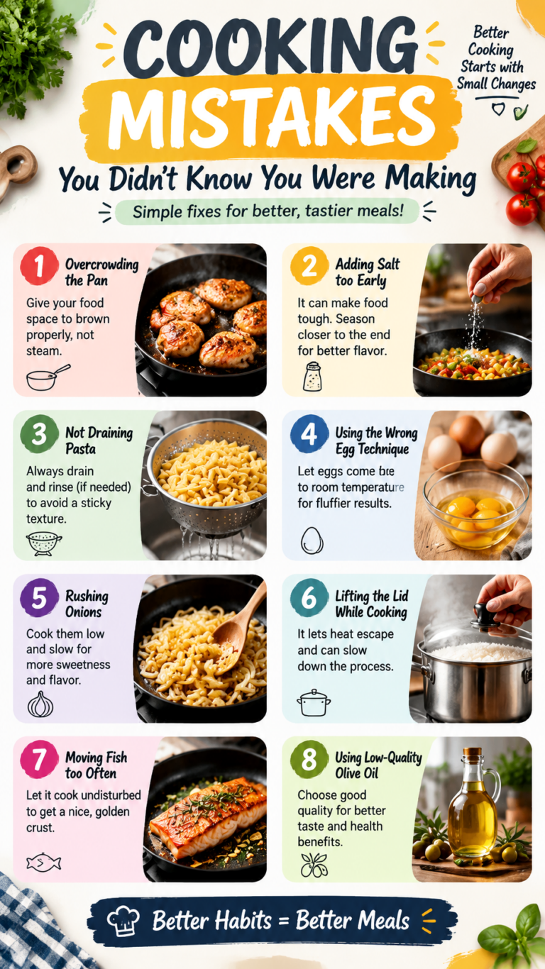8 Common Cooking Mistakes You Didnt Know You Were Making And How to Fix Them