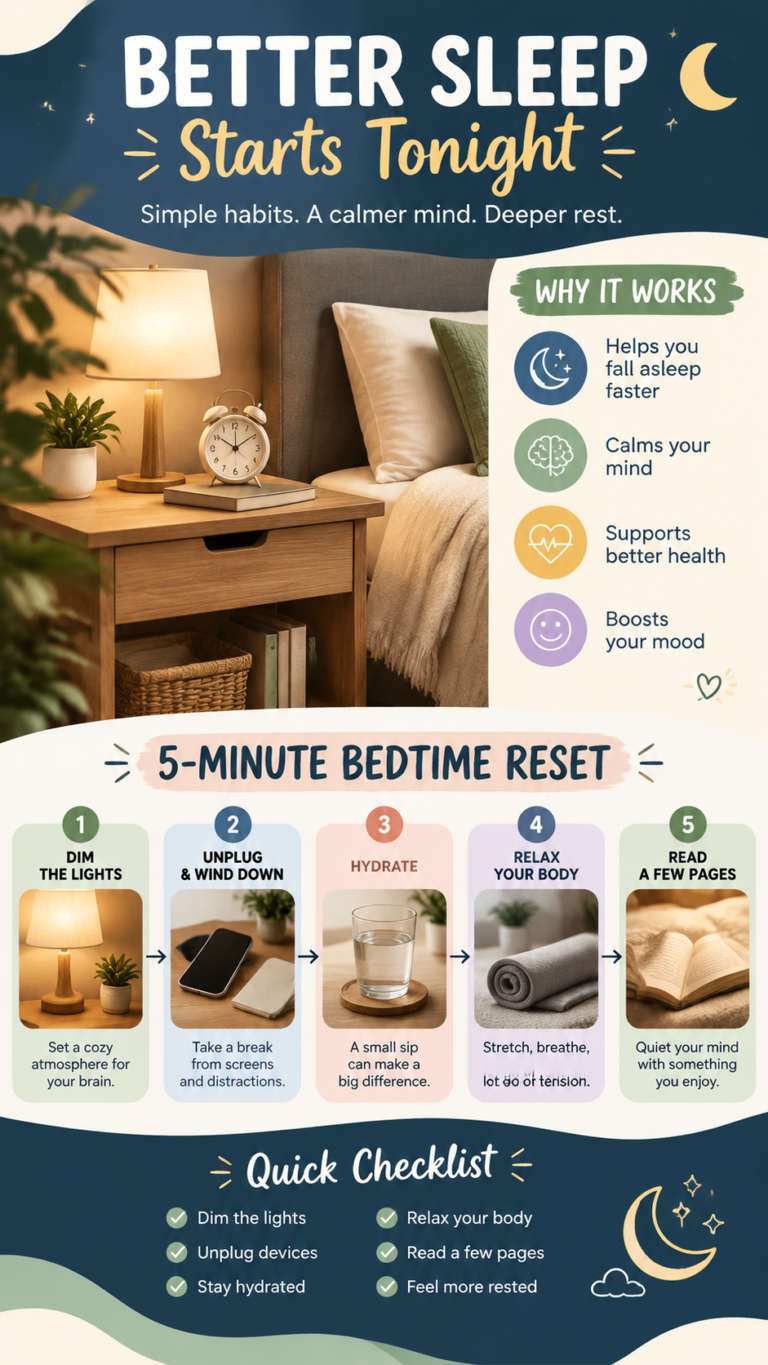Nightstand Ideas Create a Cozy 5-Minute Bedtime Reset Routine