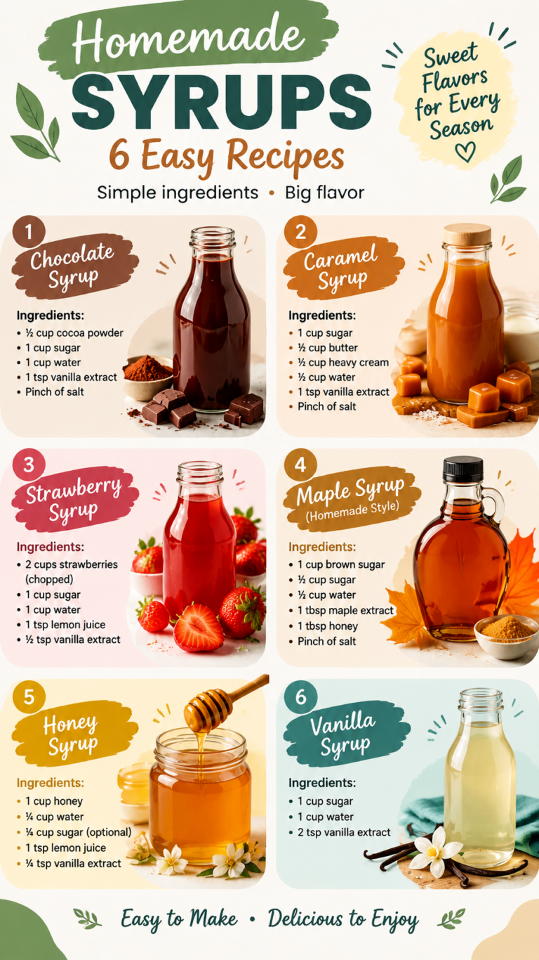 6 Easy Homemade Syrup Recipes Chocolate, Caramel, Strawberry  More