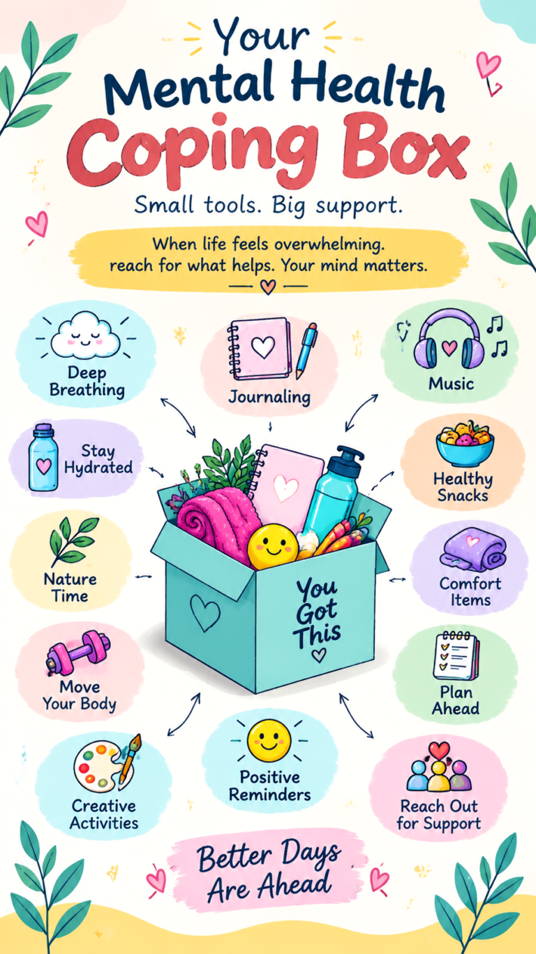 Mental Health Coping Box Ideas 35 Self-Care Essentials for Stress Relief and Anxiety