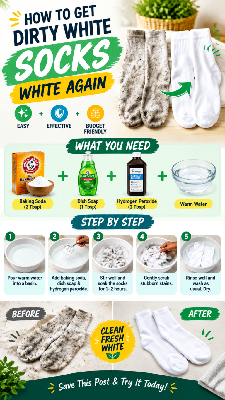 How to Make Dirty White Socks Bright White Again Naturally at Home