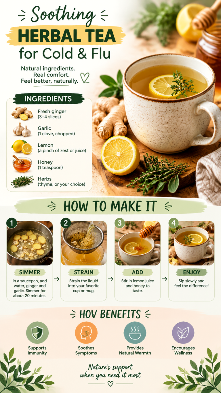 Basic Cold and Flu Tea Recipe Natural Herbal Remedy for Relief