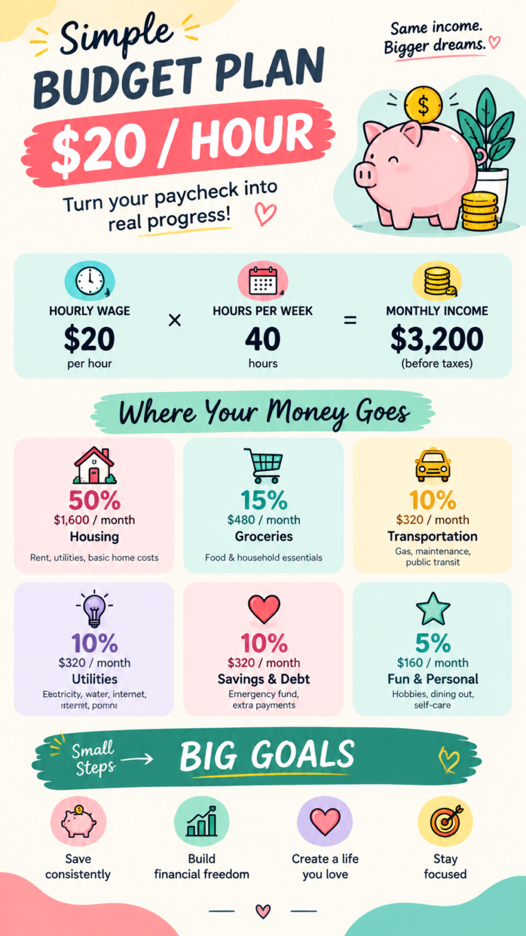 20Hour Budget Plan Simple 702010 Money Management Strategy