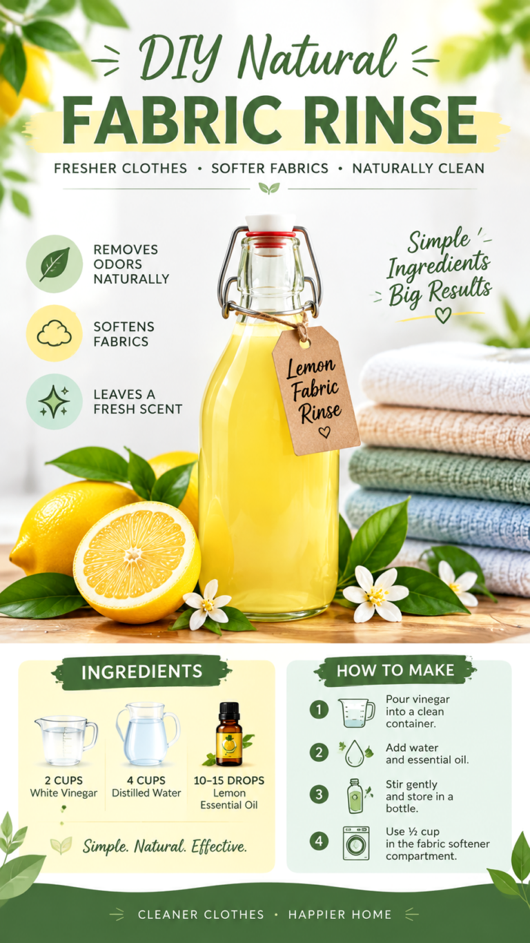 DIY Lemon Fresh Fabric Rinse Recipe for Naturally Soft and Fresh Laundry