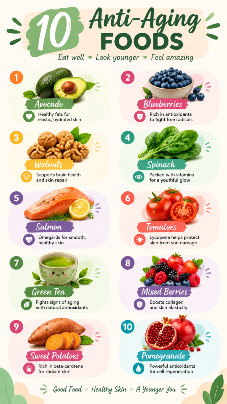 Top Anti-Aging Foods Skin-Loving Superfoods for Healthy, Glowing Skin