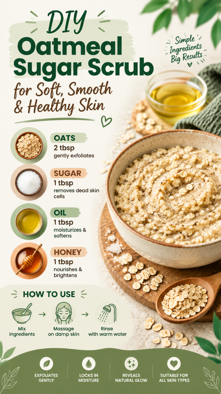 DIY Oat Body Scrub Recipe for Soft, Smooth Skin  Gentle Sugar Scrub Alternative