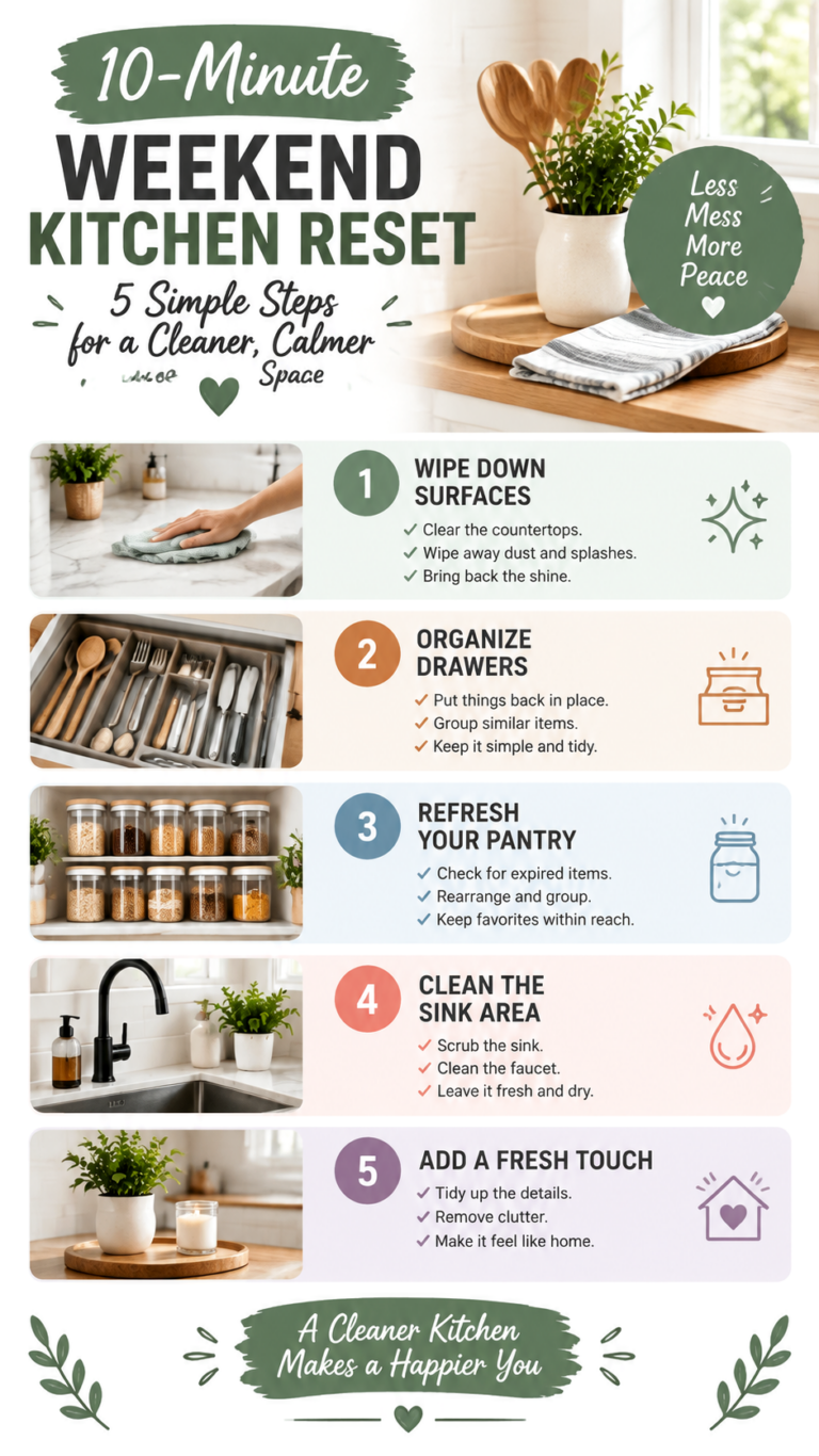 10-Minute Weekend Kitchen Reset Simple Cleaning Tips for a Fresh Start
