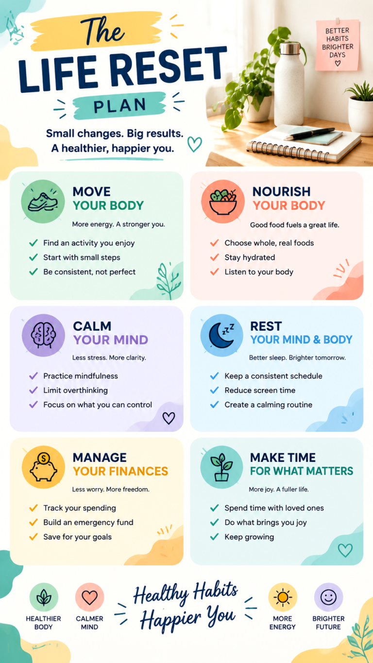 Life Reset Checklist 6 Simple Habits to Improve Your Health  Happiness