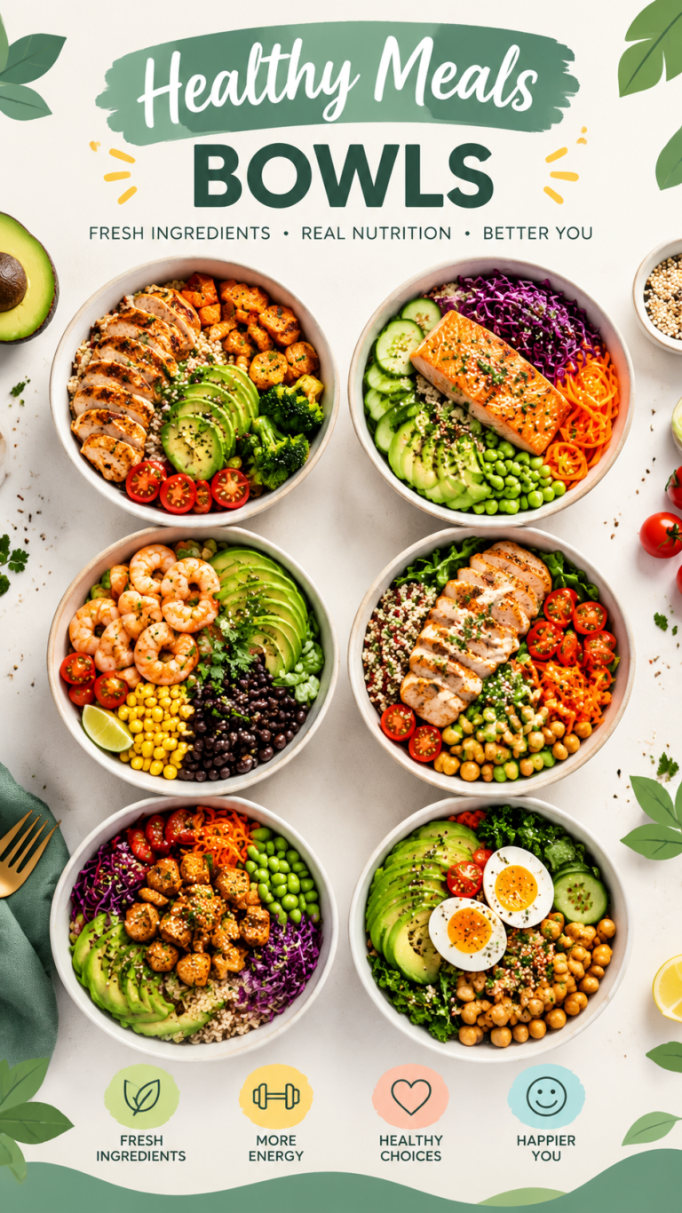 Healthy Power Bowls Colorful High-Protein Meal Prep Ideas