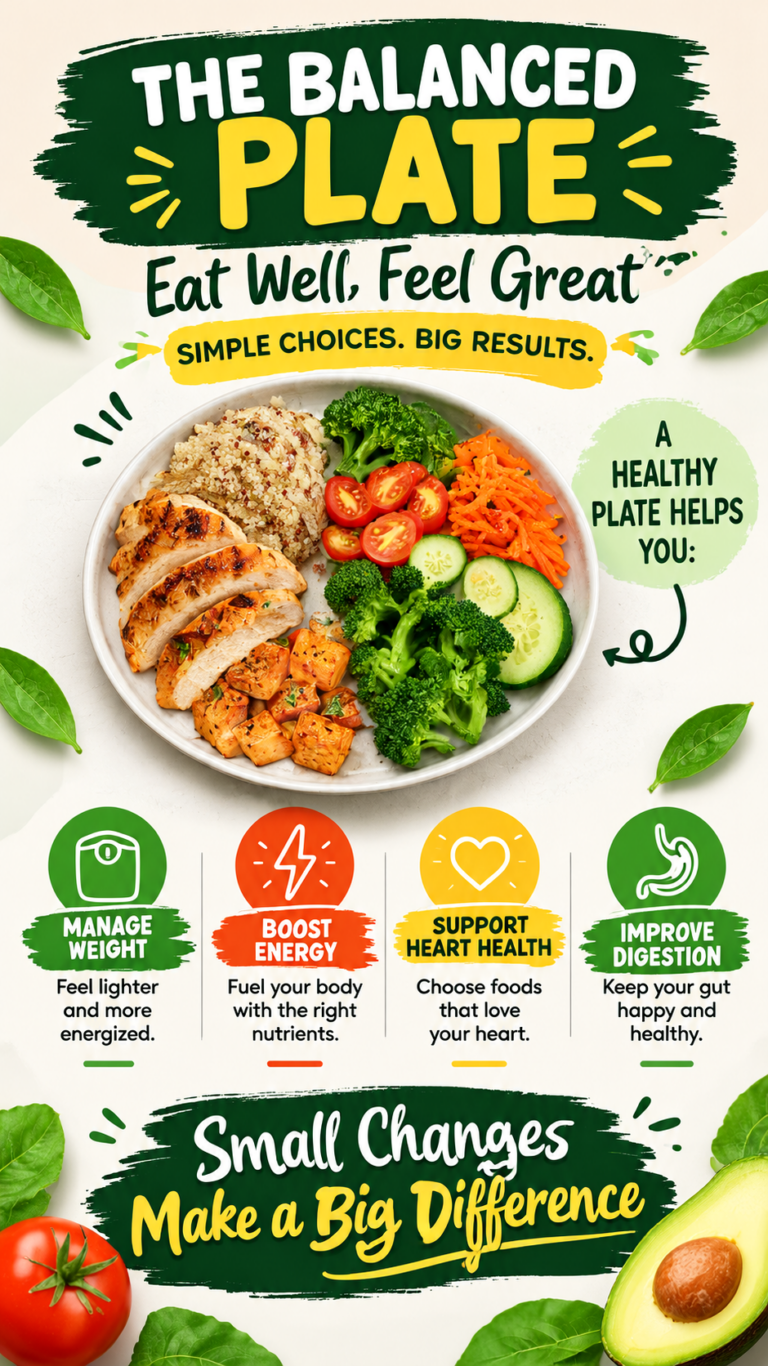Balanced Weight Loss Plate Guide  Healthy Meal Ideas for Fat Loss